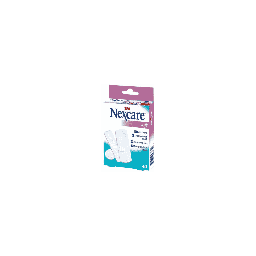Heftpflaster Nexcare Soft, assortiert, Packung à 40 Stück