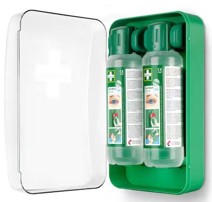 Support mural, Cederroth Eye Wash Cabinet 51011040, avec 2 x solution de rinçage oculaire