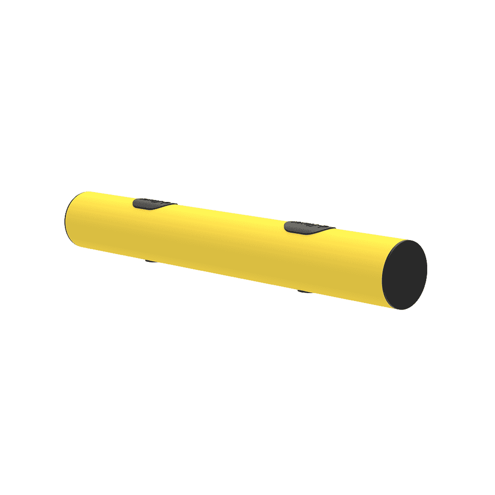 Barrière profilée au sol "Mike", protection anti-encastrement, en diverses tailles