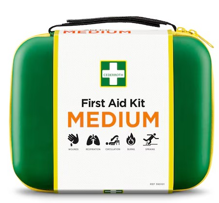 Trousse de premiers secours moyenne, Cederroth 390101, L x H x P 231 x 190 x 78 mm