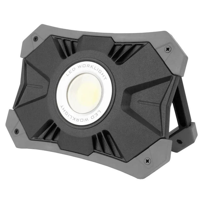 Steffen LED Akku-Arbeitsstrahler 25 W, 3'000 lm, 6500 K, 3-stufig dimmbar, IP54, schwarz/grau