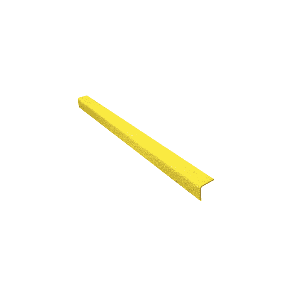 Antirutsch-Treppenkantenprofil gelb, 3000 x 55 x 55 mm