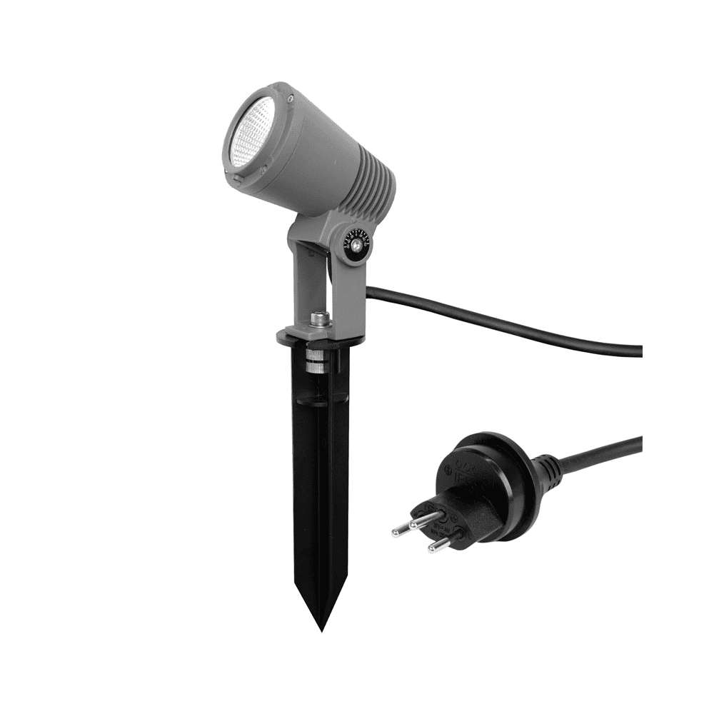 Steffen GardenLine Spot mit LED-Lampe 7.2 W, 646lm, 3000K, H05RN-F 3G1mm², Stecker T13