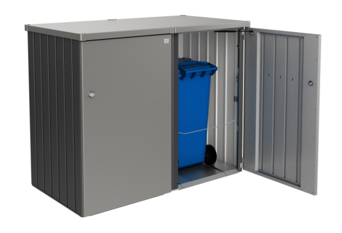 Modulare Mülltonnenbox ALEX®, diverse Farben, 800 x 880 x 1290 mm