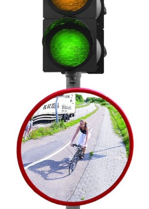 Trixi Verkehrsspiegel Vienna mit Heizung, Spiegelfläche Ø 500 mm