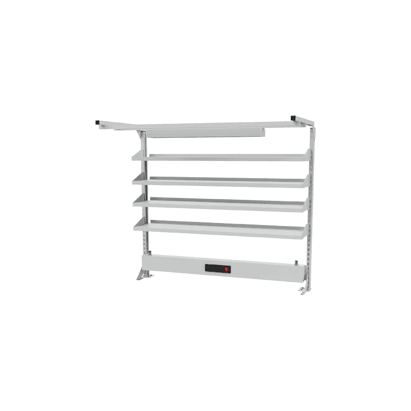 Bedrunka+Hirth Multi-Wand-Aufbau mit Fachboden, 1500 x 1250 mm, zwei Ausführungen
