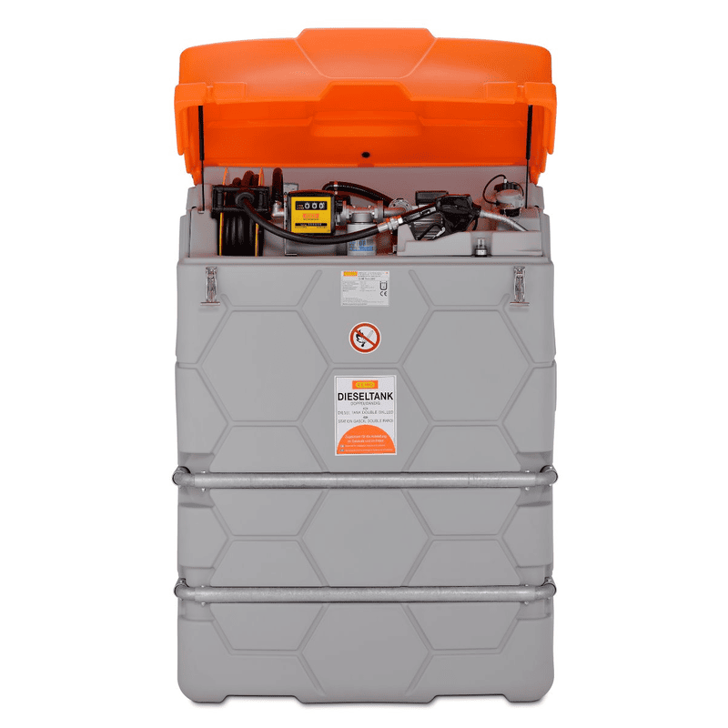 Dieseltank CUBE von CEMO mit Elektropumpe 230 V für den Aussenbereich | Inhalt 1000 – 7500 l
