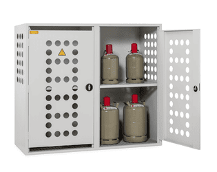 Gasflaschendepot in zwei Ausführungen