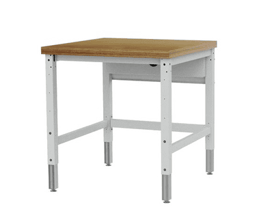 Table d'appoint pour table d'emballage, profondeur 900 mm, réglable en hauteur avec dispositif de blocage, 750 x 900 mm