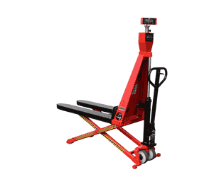 RAVAS Ergo Scissor Lift Scherenhubwagen mit Waage, Tragkraft 1'000 kg, Anzeigeschritt 0,5 - 1 kg, manuell / elektrisch