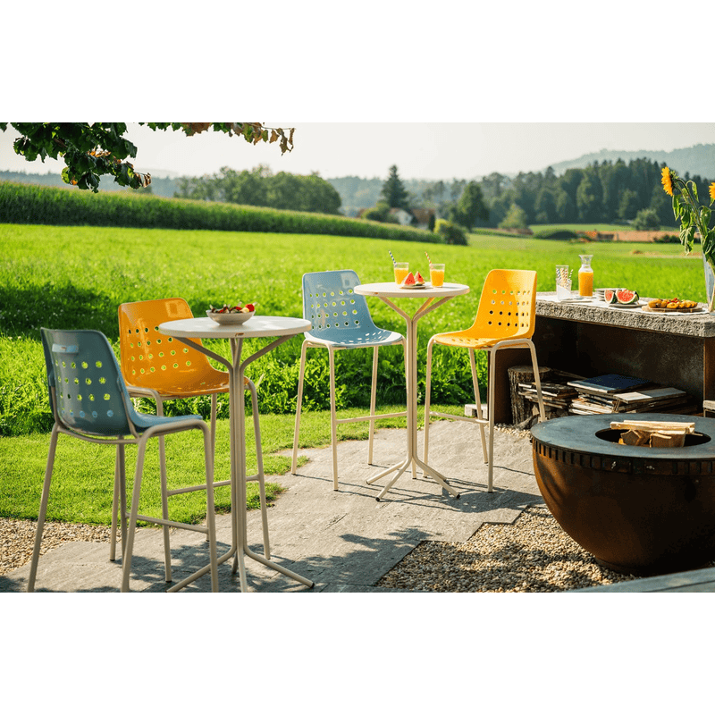 Schaffner Tabouret de bar Bermuda sans accoudoirs, disponible en plusieurs versions