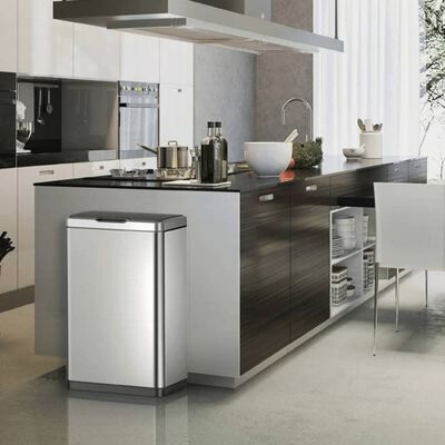 Abfallbehälter MIRAGE - berührungslos, aus rostfreiem Stahl