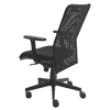 Ergonomischer Bürostuhl Hortensie mit Netzrücken, schwarz, höhenverstellbar, 500 x 450 mm