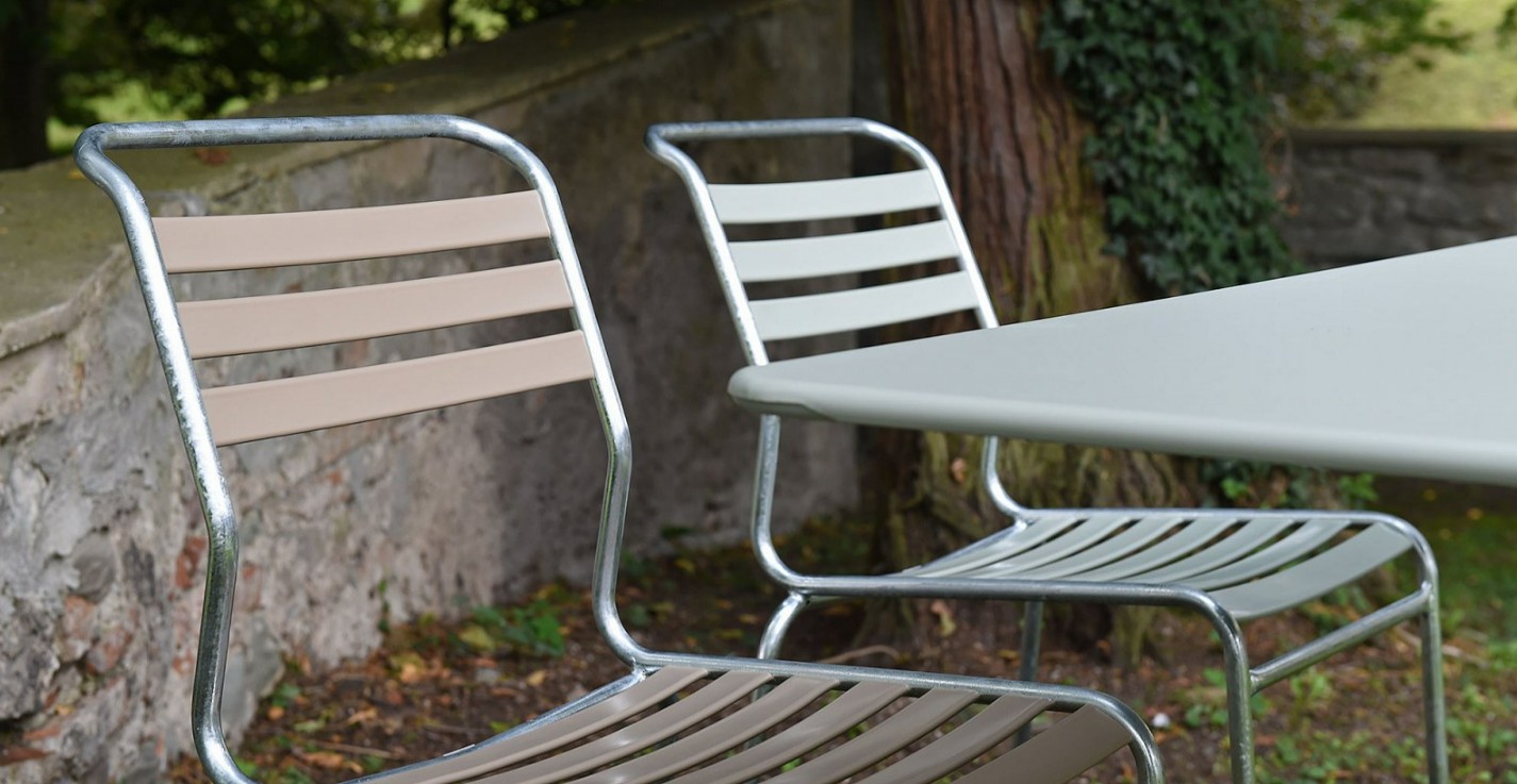 Schaffner Chaise de jardin Säntis, structure en tube d'acier, en diverses exécutions