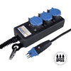 Steffen Steckdosenleiste PROFESSIONAL, T13 Steckdosen, 10 A, GdV 3 x 1.5mm², IP55, schwarz/blau, diverse Ausführungen
