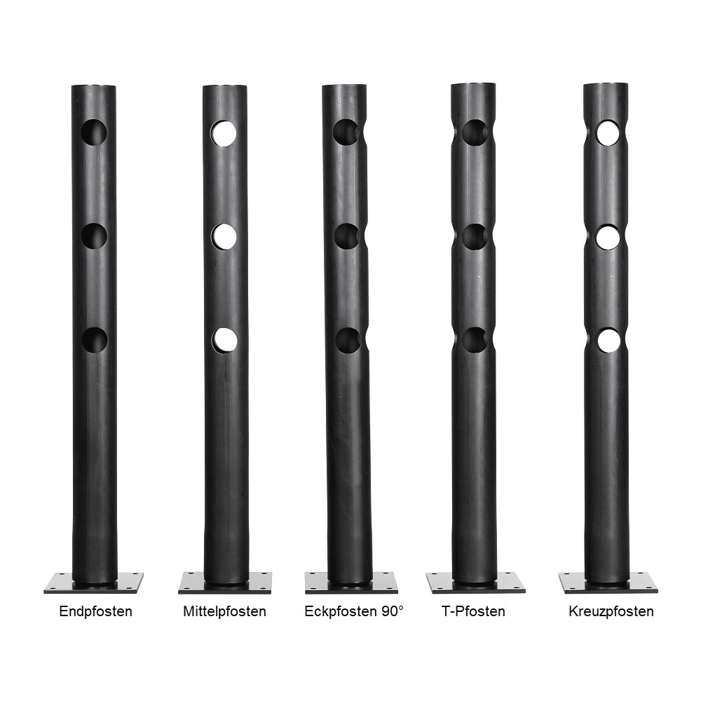 Flexibles Sicherheitsgeländer "Delta" mit 3 Balken
