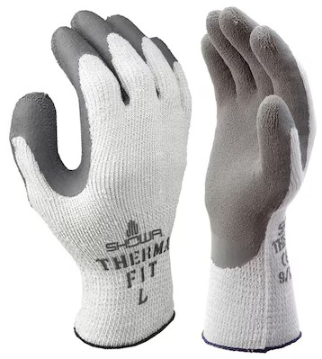 Gants de protection thermique Showa 451, type EN511 010, 1 paire, couleur gris/blanc
