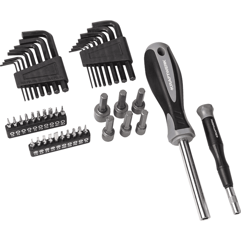 KRAFTWERK Schraubendreher- und Bit-Set, 114-teilig, komplett-Werkzeugset