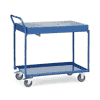 Tischwagen mit 2 öldichten Wannen und Gitterrost, Tragkraft 300 kg, 1000 x 600 mm