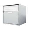 Huber Boîte aux lettres Alu 300 en aluminium avec façade plate, à fixation murale, disponible en plusieurs modèles