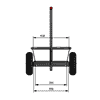 Fetra Handwagen feuerverzinkt für den Aussenbereich, Plattform 690 x 356 mm