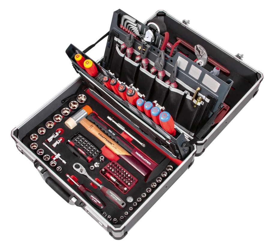 KRAFTWERK PRO LINE Service-Werkzeugkoffer P500, PB+HT, 154-teilig