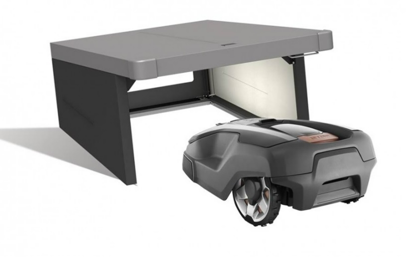 Biohort Robotergarage CHARLY®, quarzgrau/dunkelgrau-metallic, 780 x 900 x 490 mm