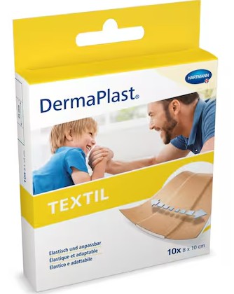 Pansement textile DermaPlast, 80 x 100 mm, couleur chair