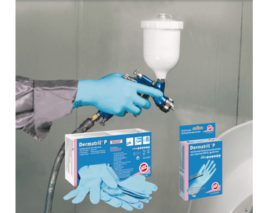 Einweghandschuhe KCL Dermatril P 743, ungepudert, blau, in diversen Grössen