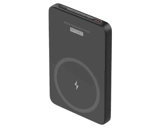 Steffen Powerbank Magnetic 15 W PD+Qi, 5'000 mAh, USB-C, Qi2/MagSafe, schwarz