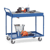 Tischwagen mit 2 öldichten Wannen und Gitterrost, Tragkraft 300 kg, 1000 x 600 mm