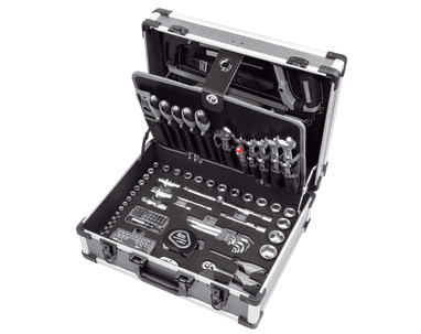 KRAFTWERK BASIC-Werkzeugkoffer, inkl. Werkzeug, B147, 1/4"+1/2", 158-teilig