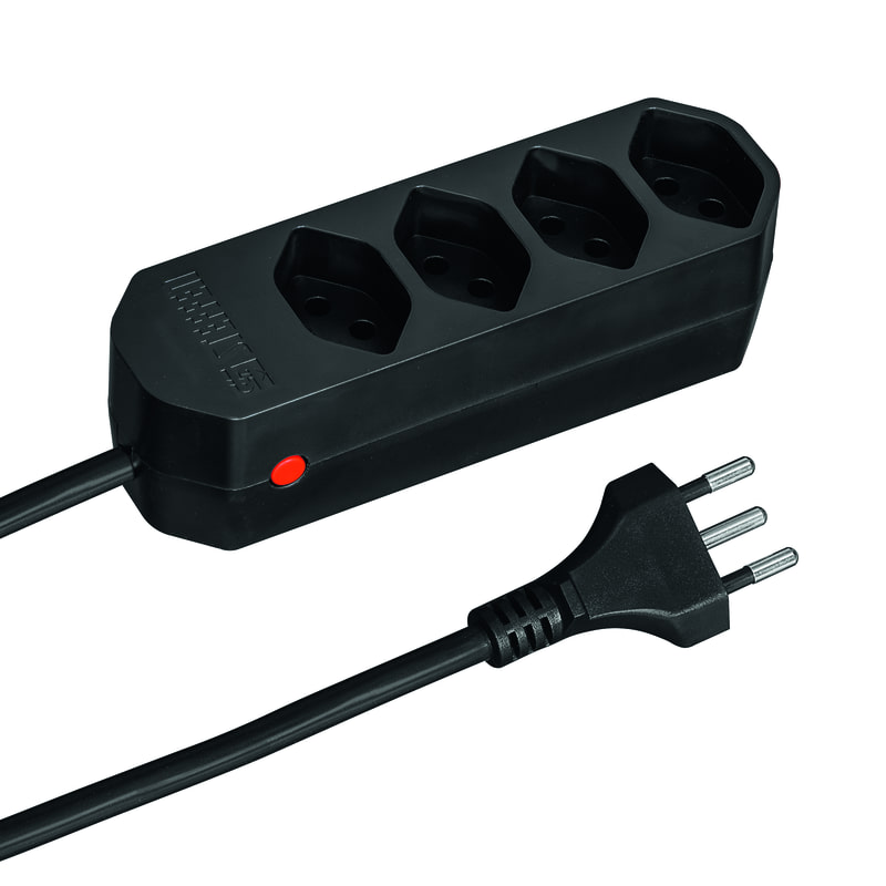 Steffen Steckdosenleiste COMPACT, T13 Steckdosen, 10 A, IP20, 1.5 m Kabel, diverse Ausführungen