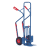Fetra Paketkarre mit Kunststoff-Gleitkufen, Gesamttragkraft 300 kg, BxTxH 580 x 873 x 1300 mm