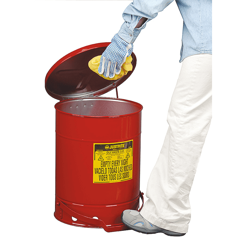 Conteneurs à déchets pour les déchets huileux et inflammables