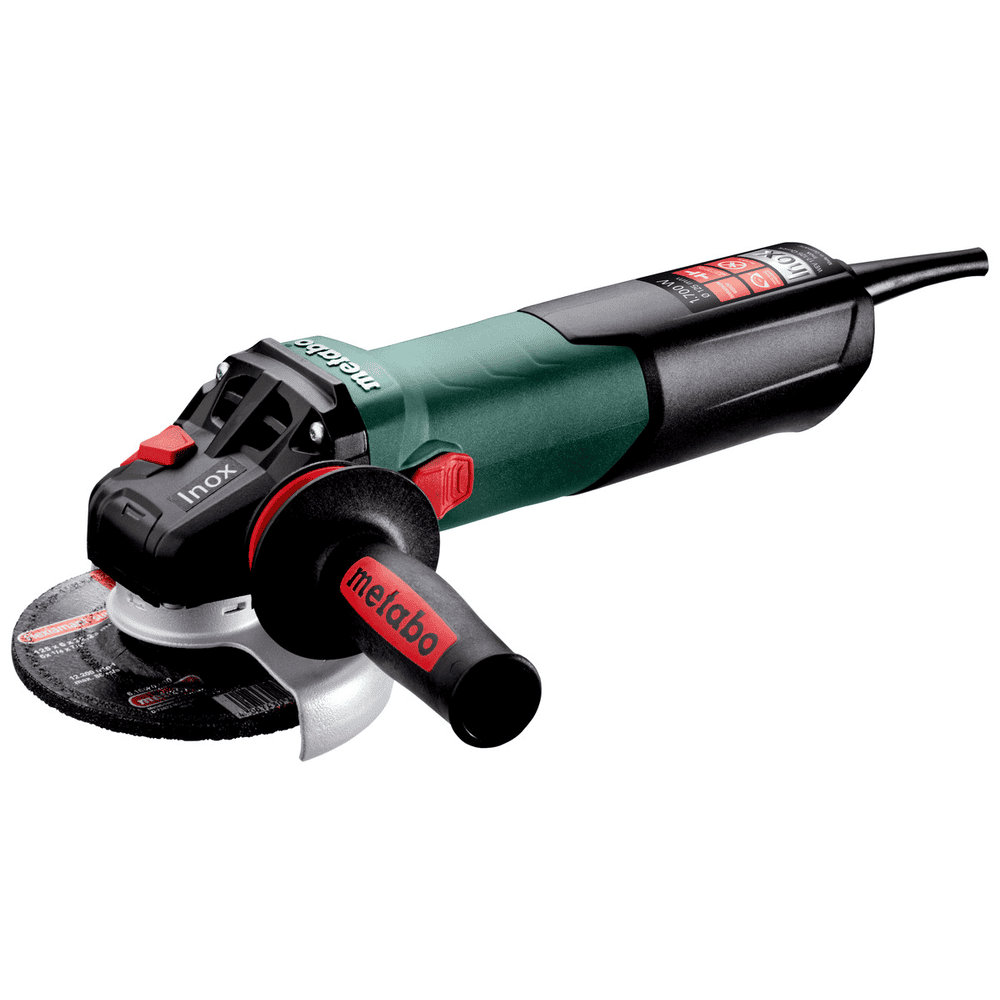 Metabo Winkelschleifer WEV 17-125 Quick Inox, mit Drehzahlregelung und Schnellspannmutter, 1700 Watt