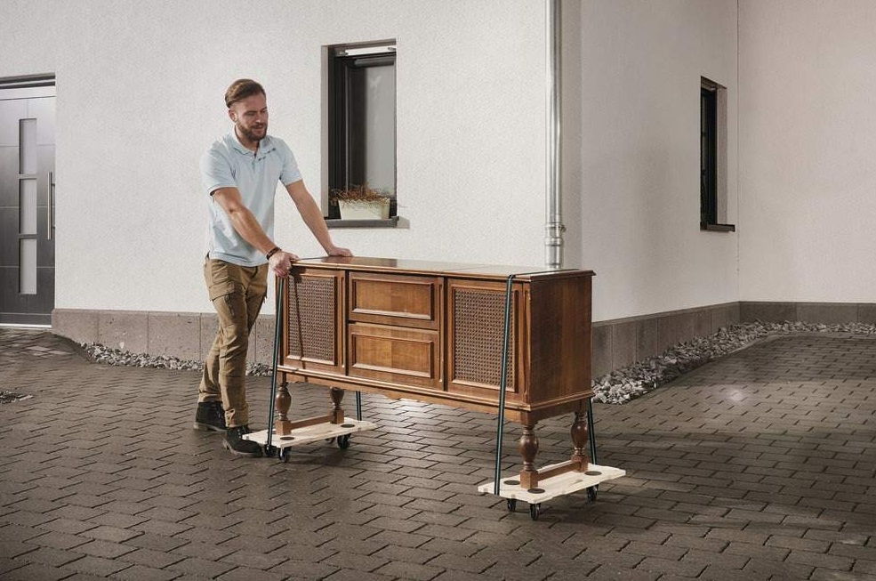 Wolfcraft Puzzle Boards Möbelroller FT 400 Birkensperrholz Tragkraft 200 Kg Naturbelassen