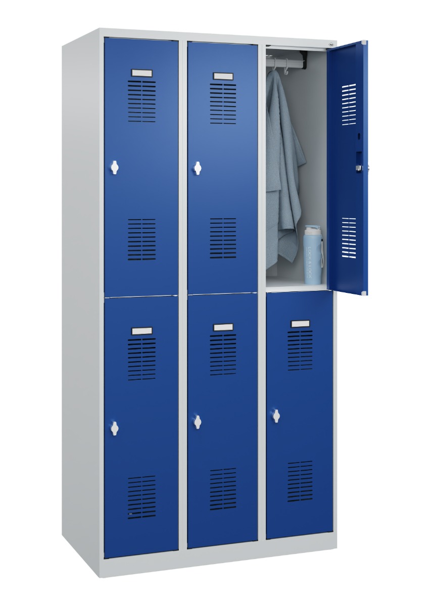 C+P Vestiaire Basis Plus à deux étages, h x l x p 1850 x 900 x 500 mm, en diverses versions