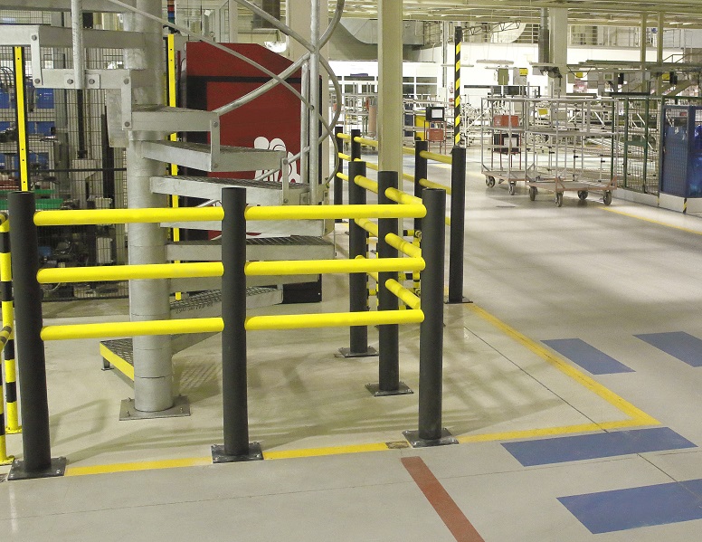Barrière pietonne modulaire "Delta" avec 3 barres