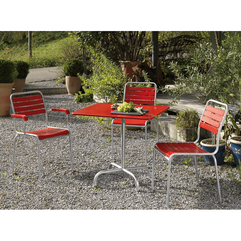 Schaffner Table de jardin Rigi, châssis en tube d'acier galvanisé à chaud, en diverses exécutions