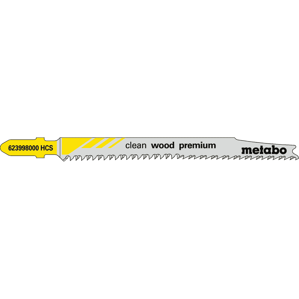 Metabo Stichsägeblatt "Clean Wood Premium" 93 mm / 2.2 mm, 5 Stück