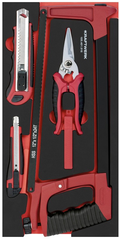 KRAFTWERK PRO LINE EVA Insert pour outil de coupe, 200 x 400 mm, 21 pièces