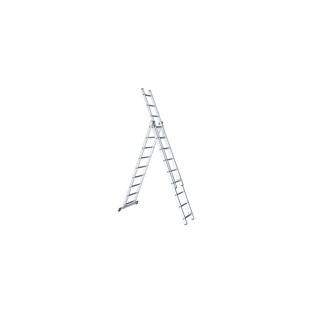 Allzweckleiter aus Aluminium 3-teilig