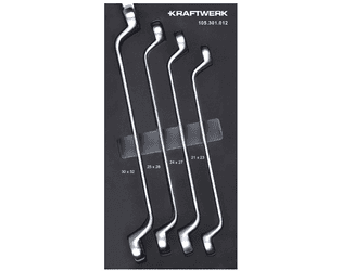 KRAFTWERK BASIC LINE EVA Doppelringschlüssel-Einlage, 200 x 400 mm, 4-teilig