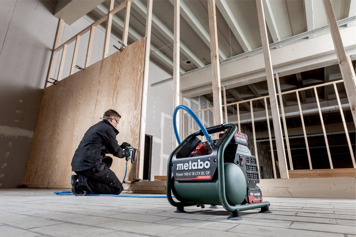 Metabo Akku-Kompressor Power 160-5 18 LTX BL OF, 18 V ohne Akku