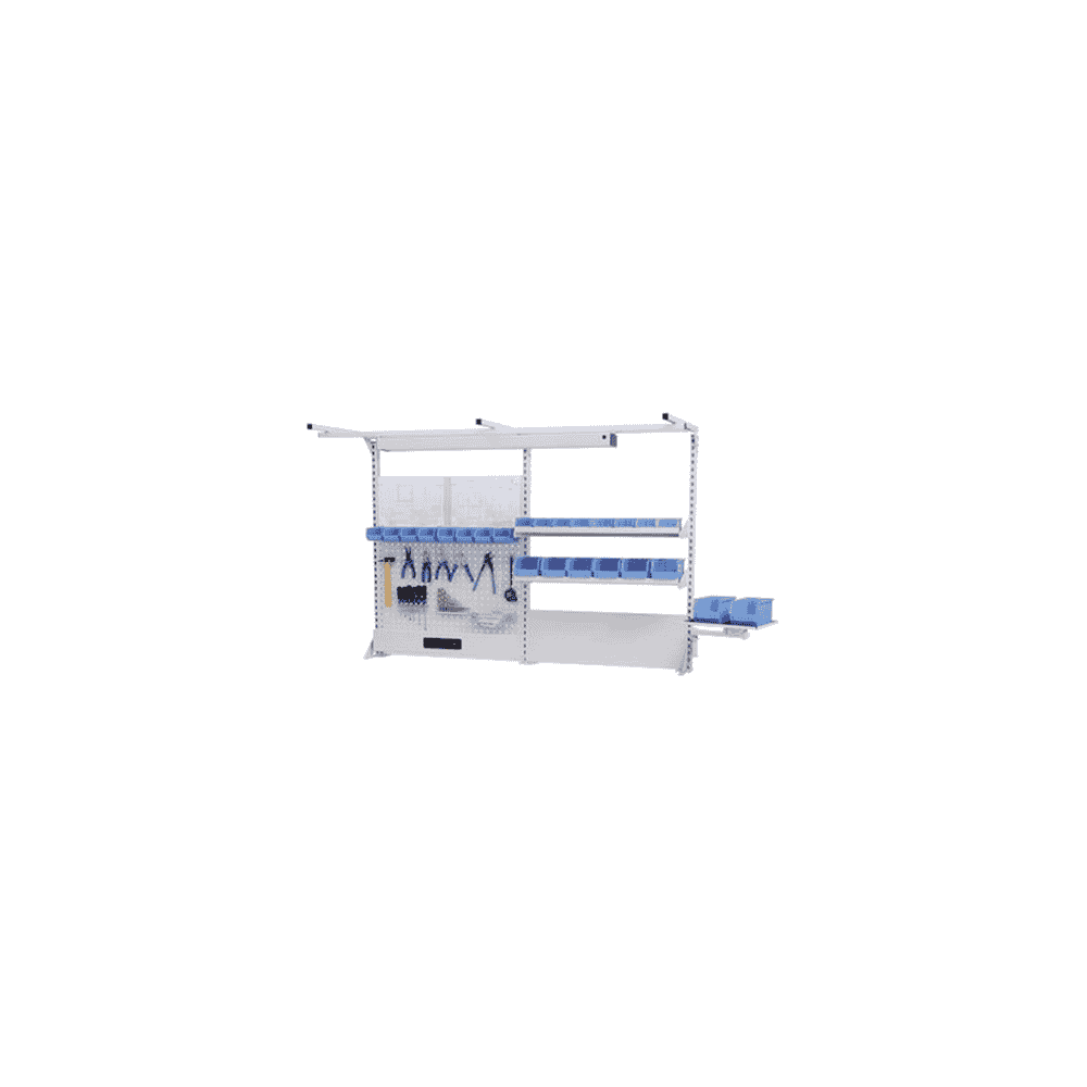 Bedrunka+Hirth Multi-Wand-Aufbau mit Magnetwand und Schwenkarmhalter, 2000 x 750 x 1250 mm