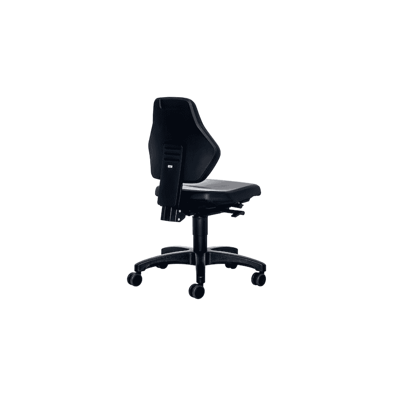 Laborstuhl Bimos 9073 mit Kunstlederbezug, schwarz