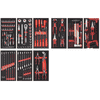 KRAFTWERK Werkstattwagen BT700 7 Schubladen Swiss Line, inkl. Werkzeug, 149-teilig, BxTxH 719 x 474 x 1000 mm