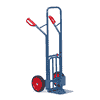 Fetra Diable pour colis 300 kg de capacité de charge, hauteur 1300 mm, pelle en tôle d'acier et pliable