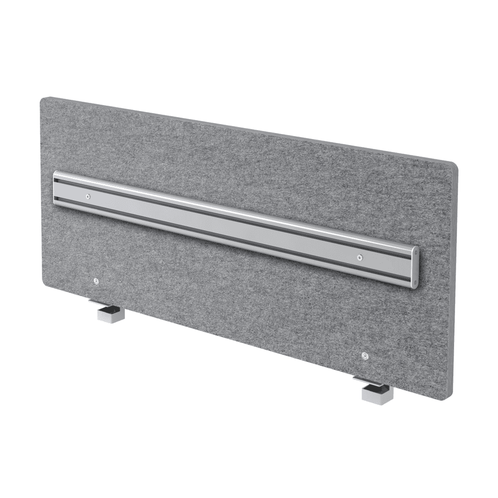 Cloison acoustique UltraBase avec rail d'organisation, en diverses tailles